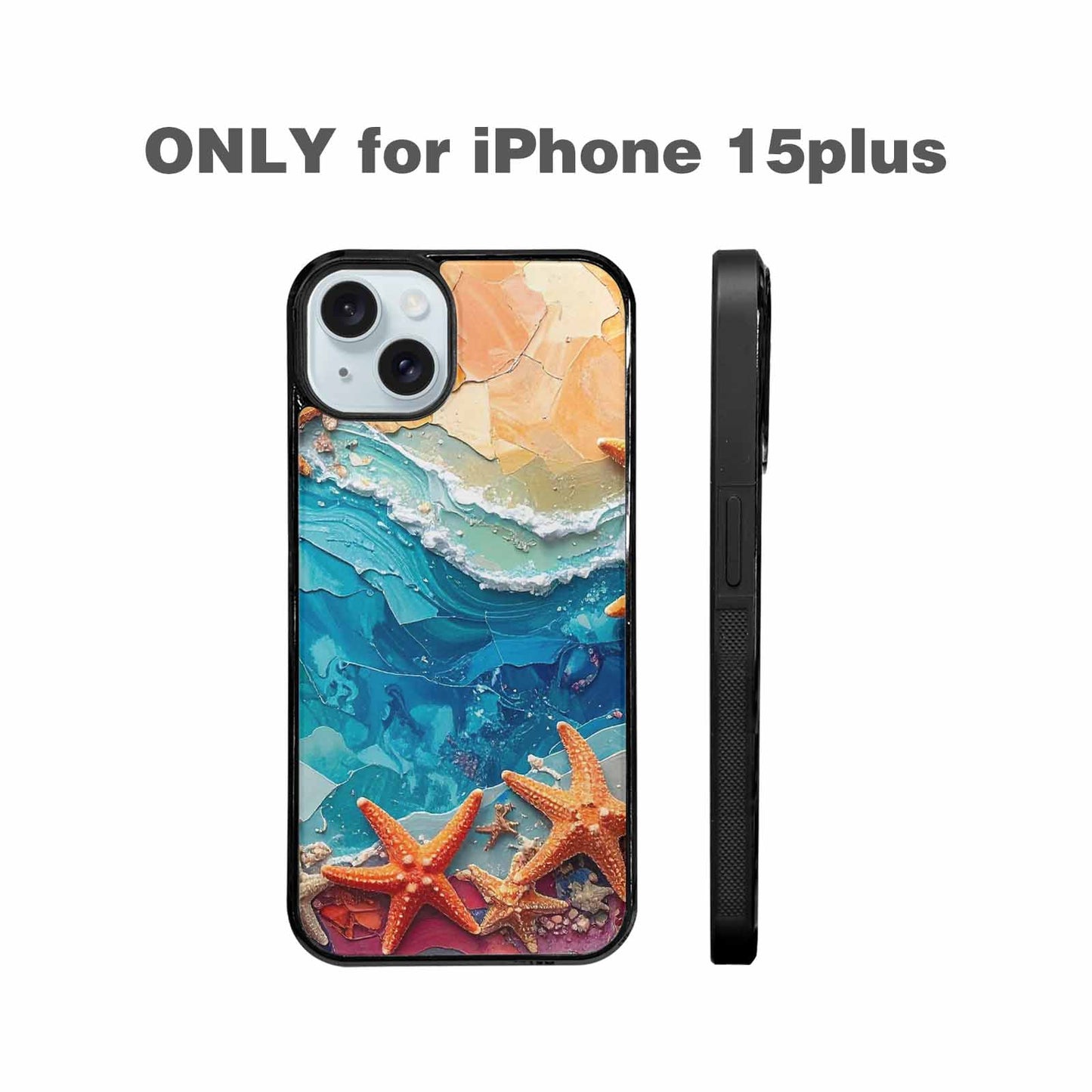 iPhone 15 Plus Case — Starfish Cluster Starfish Cluster Pattern Hundreds, Personalized Phone Case