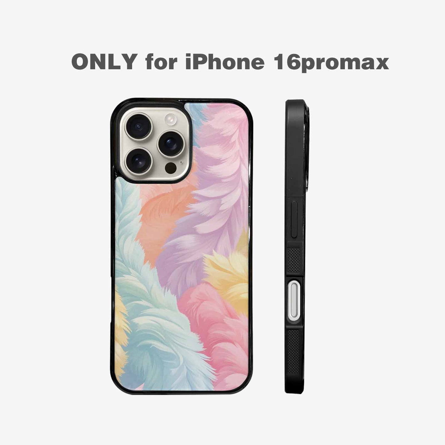 iPhone 16 Pro Max Case — Zebra Pastel Rainbow, Custom Printed Phone Case