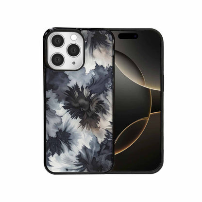 iPhone 15 Pro Max Case — Tie Dye Black And Gray Blended, Personalized Phone Case