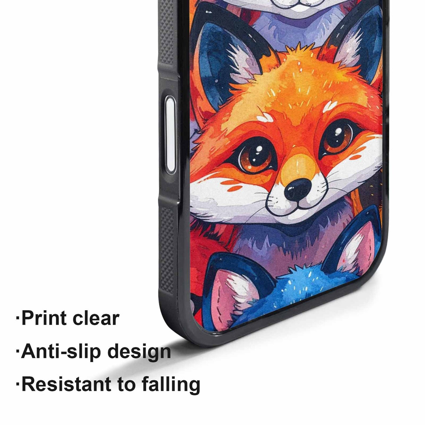 iPhone 17 Pro Max Case — Watercolor Kawaii Fox Watercolor Abstract, Custom Art Phone Cover