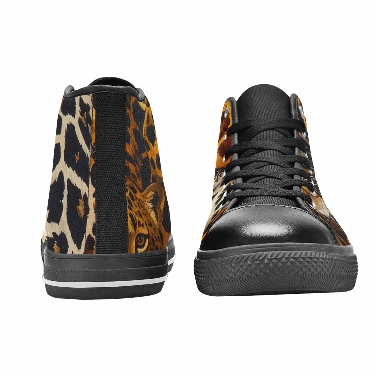 WOMEN'S Animal Print High Top Canvas Surreal Shoes