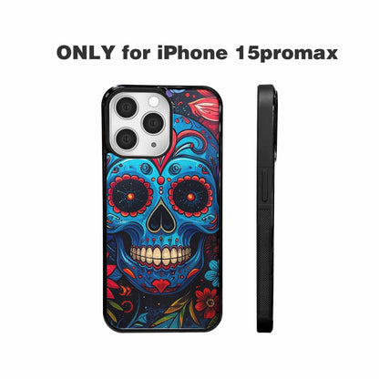 iPhone 15 Pro Max Case — Graffiti Skull, Custom Printed Phone Case
