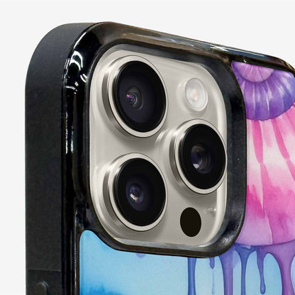 iPhone 16 Pro Max Case — Dripping Tie Dye Spiral, Unique Phone Case Design