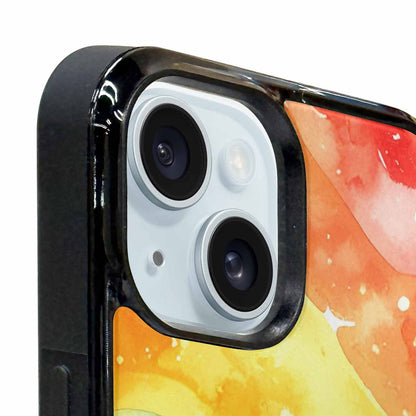 iPhone 15 Case — Watercolor Splash Abstract Pattern Seamless Repeat, Custom Designed Case Cover