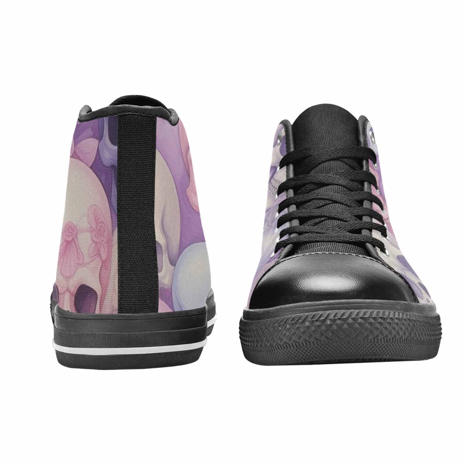 MEN'S Skulls - Pastel High Top Canvas Cottagecore Shoes