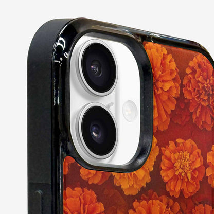 iPhone 16 Plus Case — Marigold Day Of The Dead Marigold, Customized Protective Case