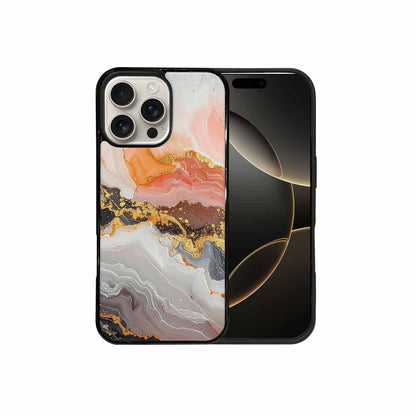 iPhone 16 Pro Max Case — Marble Vein Marble Veins Pattern Hundreds, Custom Printed Phone Case