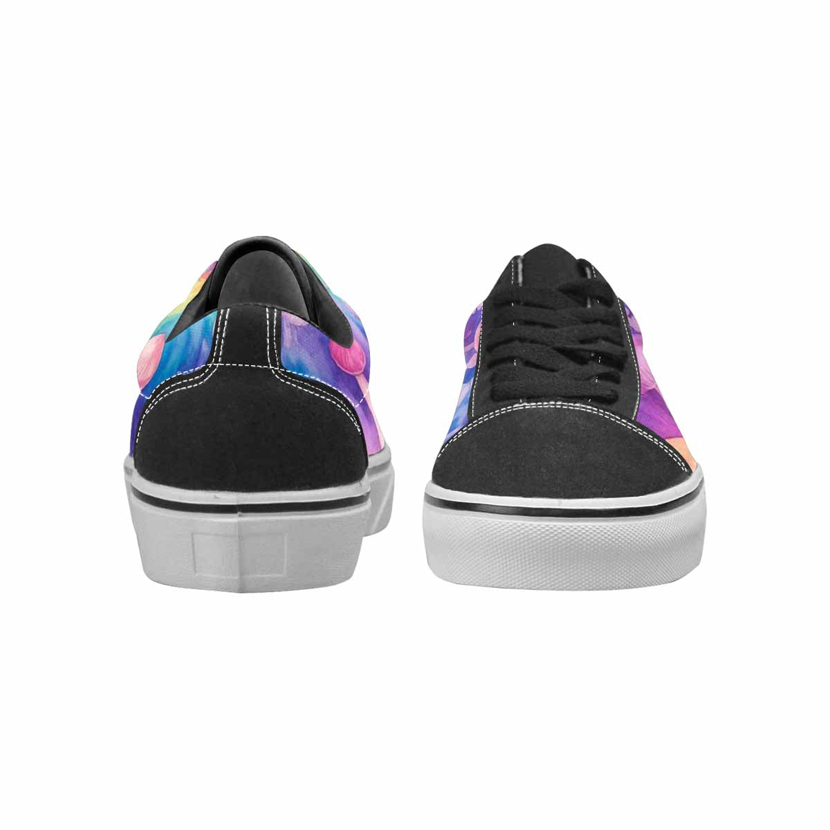 WOMEN'S Mushrooms  Tie Dye Lace-Up Canvas Aesthetic Custom Shoes