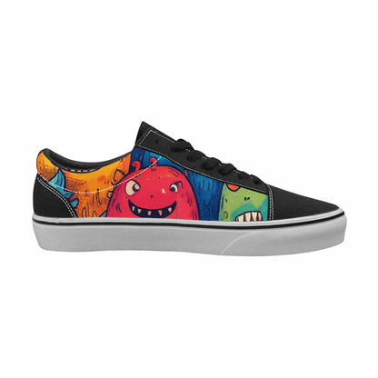 WOMEN'S Monsters (general) Cartoon Monst Lace-Up Canvas Cottagecore Sneakers