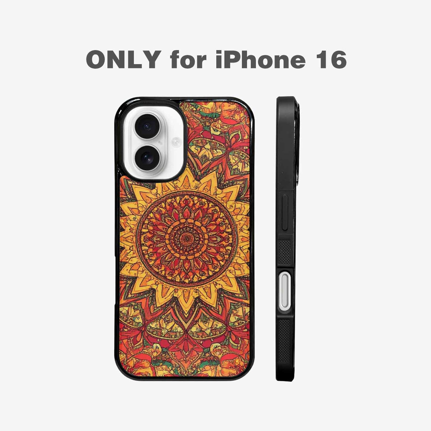iPhone 16 Case — Mandala Lions Custom, Custom Print Case Cover