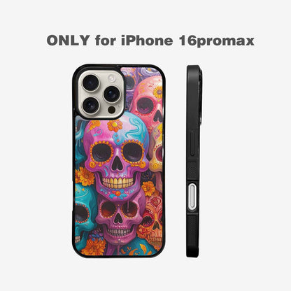 iPhone 16 Pro Max Case — Sugar Skullsmelting Sugar Skulls, Customized Protective Case