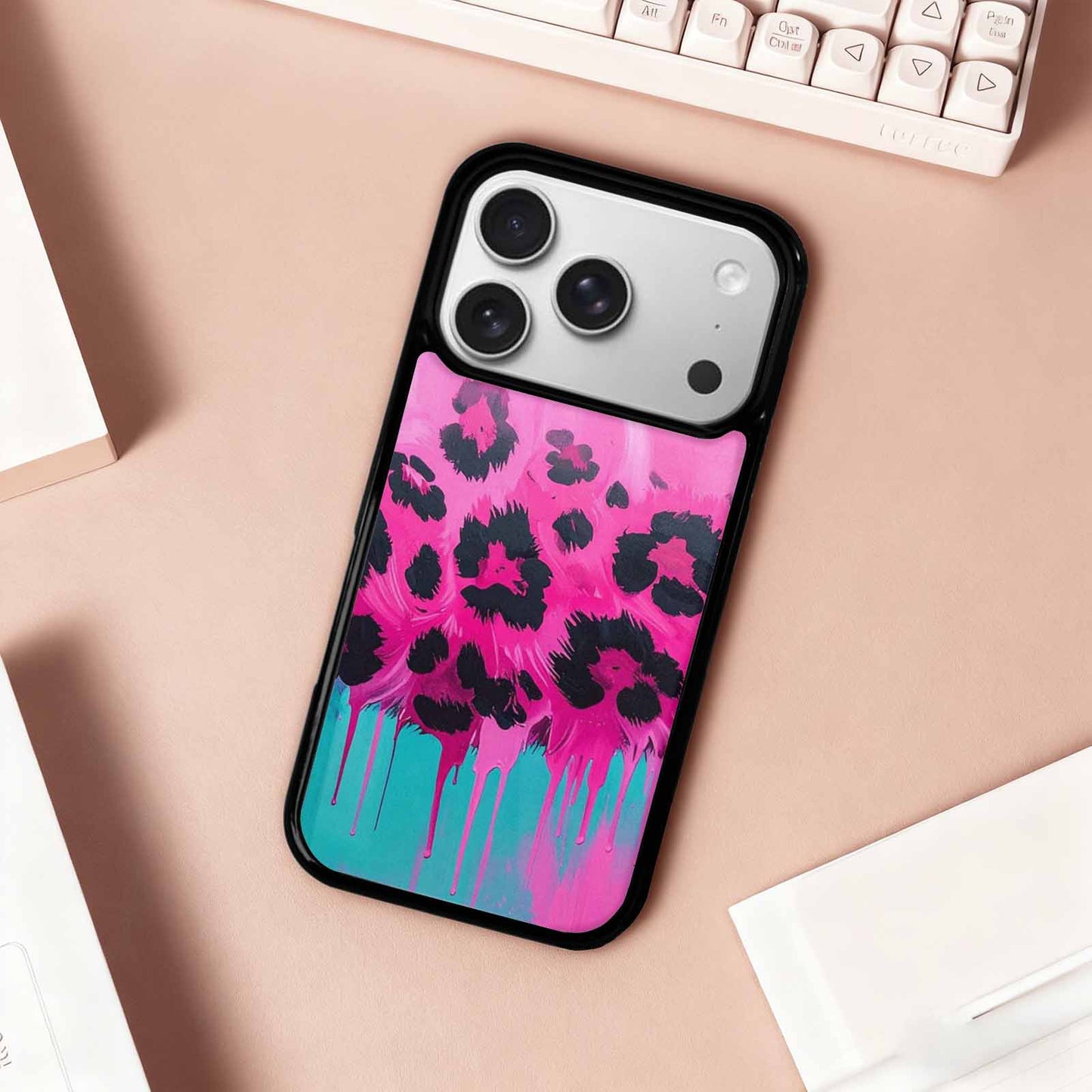 iPhone 17 Pro Case — Seamless Tileable Pattern Of Overlapping Animal, Custom Printed Phone Case