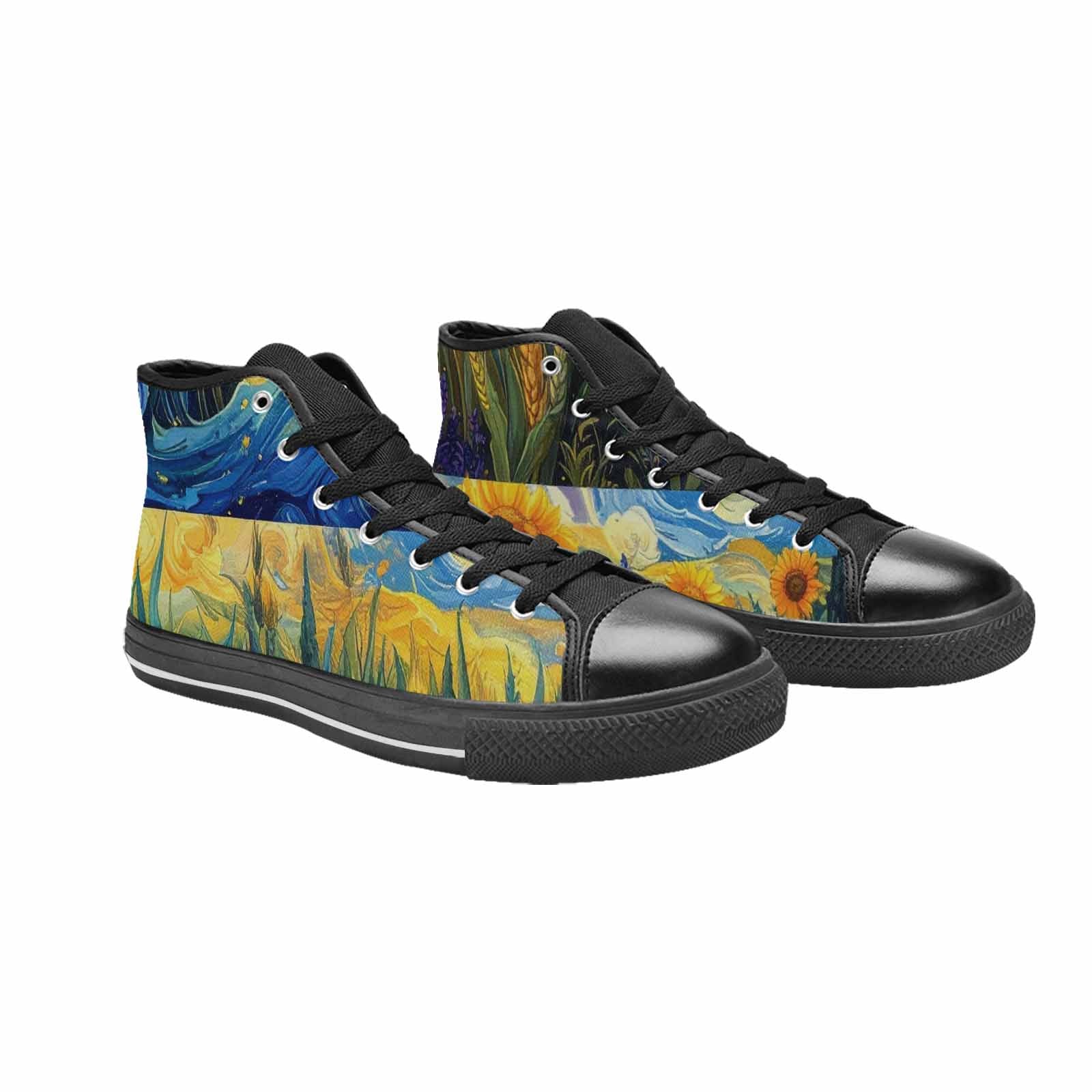 MEN'S Blend All Versions High Top Canvas Vibrant Chaos Shoes