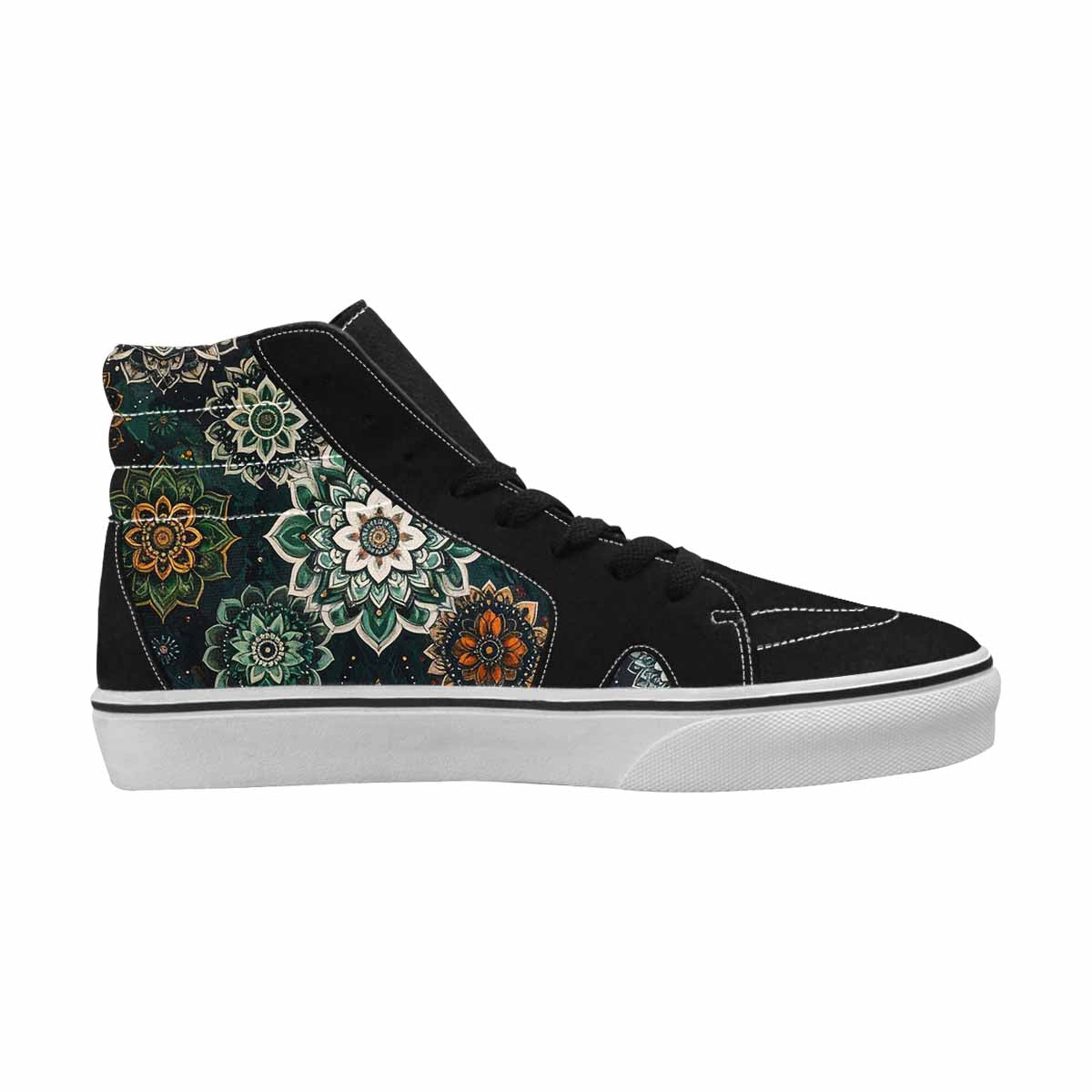 WOMEN'S Mandala High Top Canvas Grunge Custom Sneakers