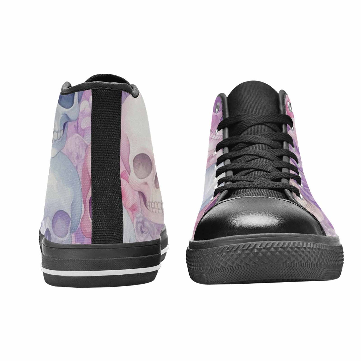 MEN'S Skulls - Pastel High Top Canvas Cottagecore Shoes