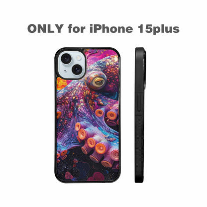 iPhone 15 Plus Case — Octopus Tentacle Octopus Tentacle Pattern Hundreds, Custom Made Phone Cover