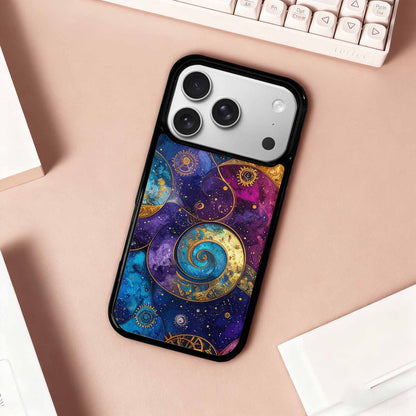 iPhone 17 Pro Case — Steampunk Galaxy Art Seamless Pattern Galaxy, Custom Art Phone Cover