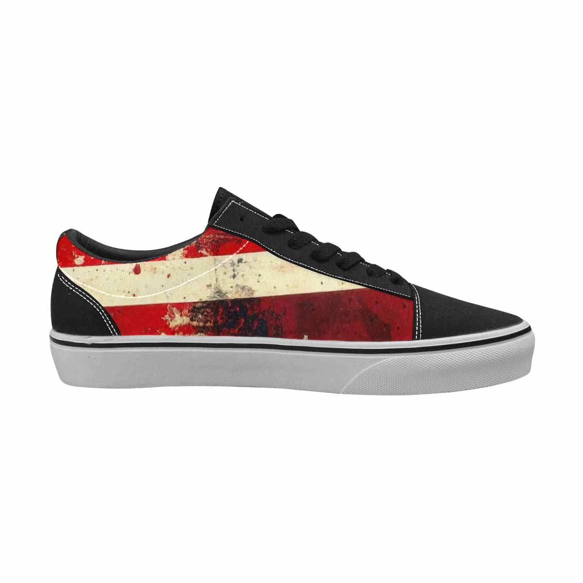 WOMEN'S American Flag Stars Canvas Lace-Up Dark Academia Shoes