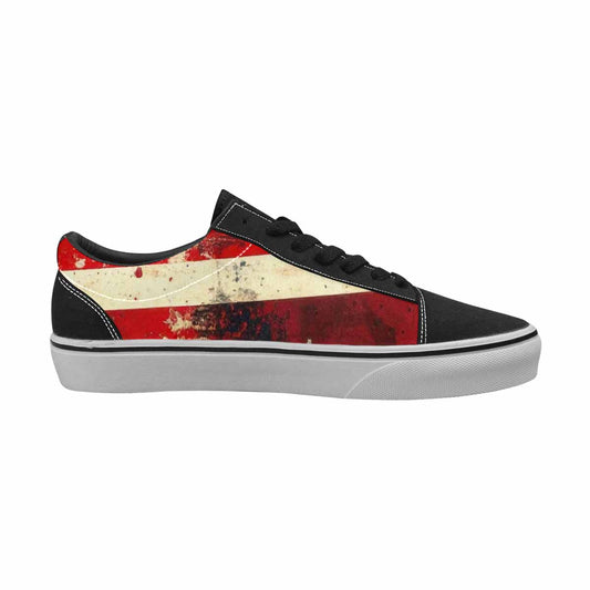 WOMEN'S American Flag Stars Canvas Lace-Up Dark Academia Shoes