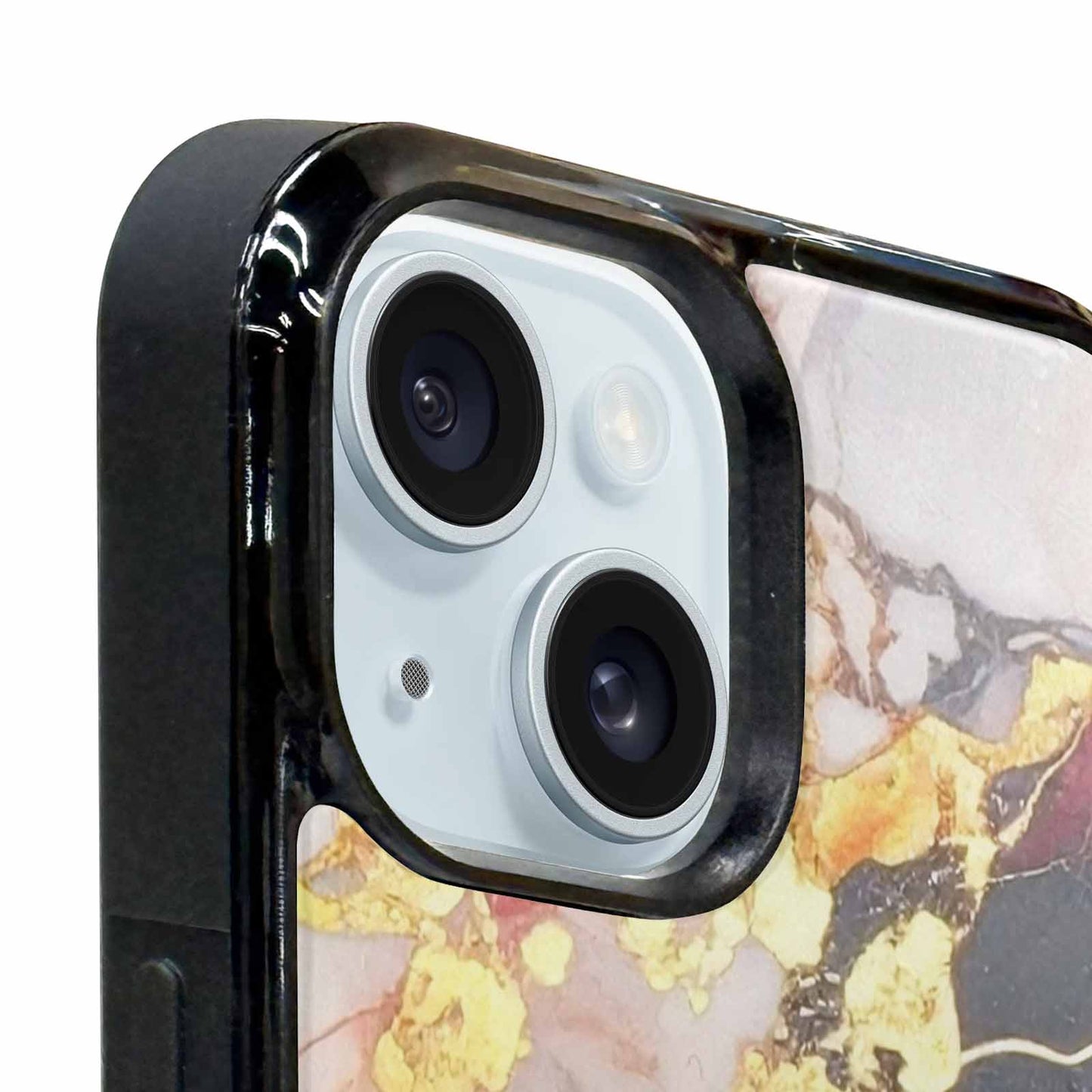 iPhone 15 Plus Case — Marble Vein Marble Veins Pattern Hundreds, Custom Art Phone Cover