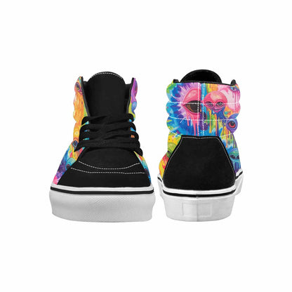 MEN'S Aliens  Tie Dye High Top Canvas Aesthetic Shoes
