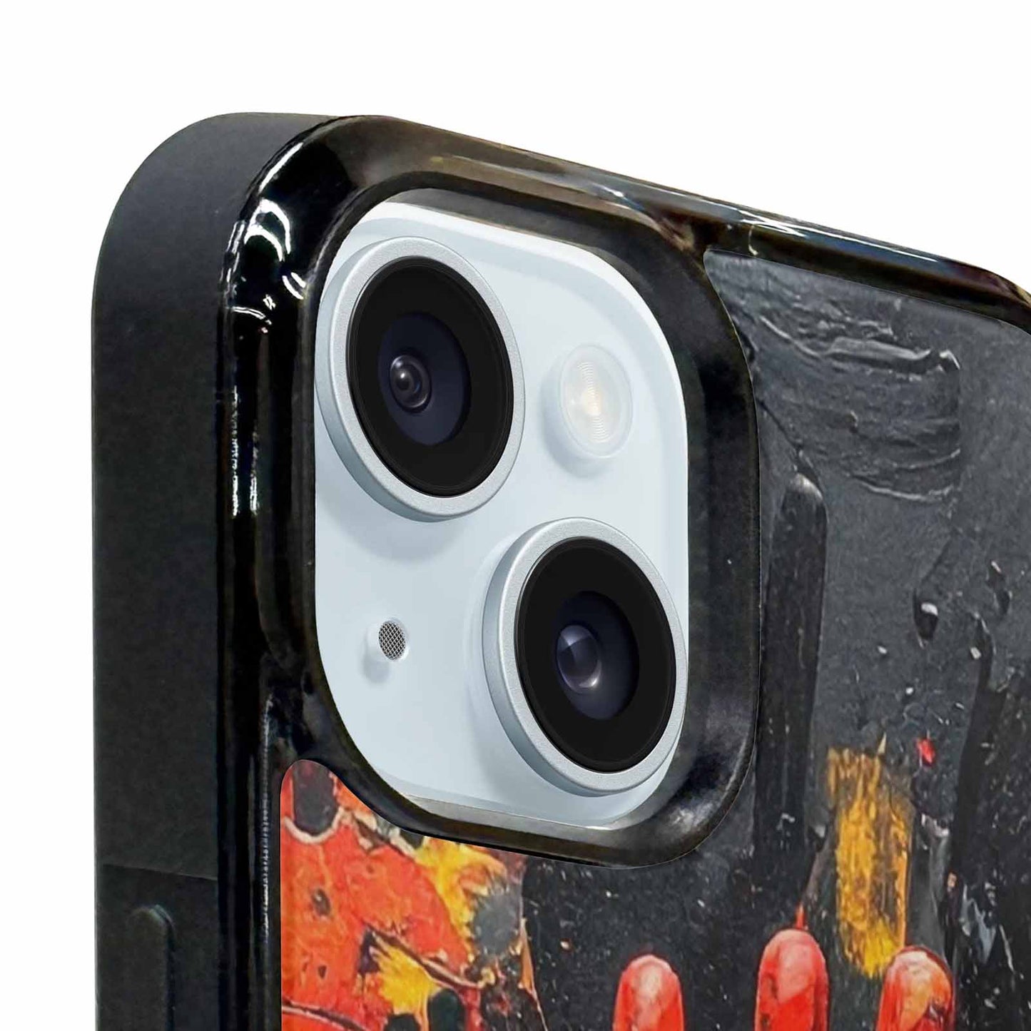 iPhone 15 Plus Case — Halloween Splatter Handprint Custom Personalized Phone, Custom Print Case Cover
