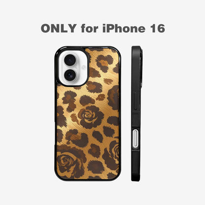 iPhone 16 Case — Classic Leopard Print Warm Golden Tan, Original Design Phone Case