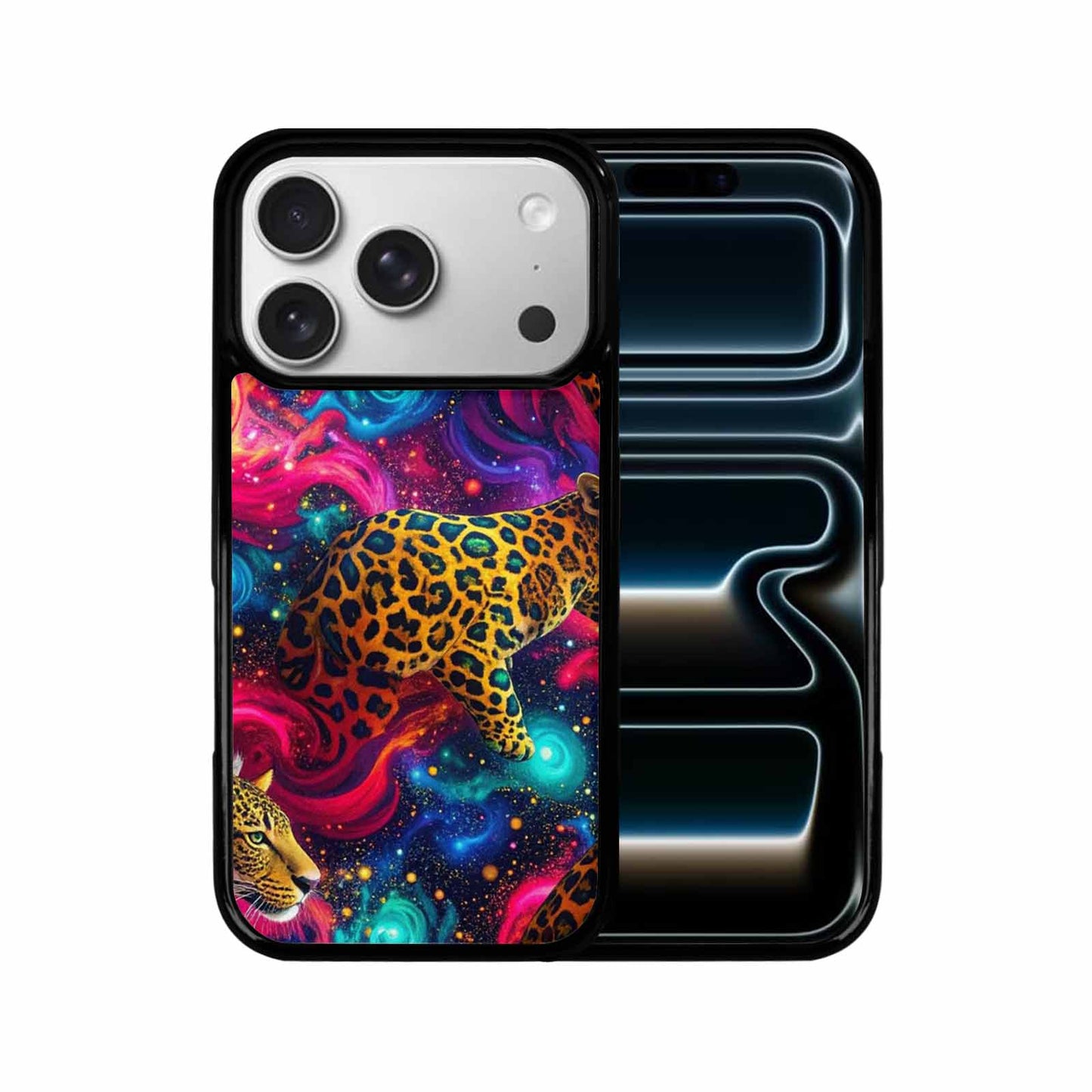 iPhone 17 Pro Case — Leopard Print Galaxy Seamless Pattern Animal, Custom Made Phone Cover