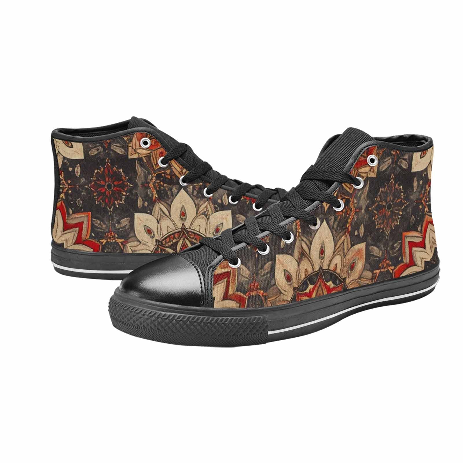 MEN'S Mandala High Top Canvas Cottagecore Custom Sneakers