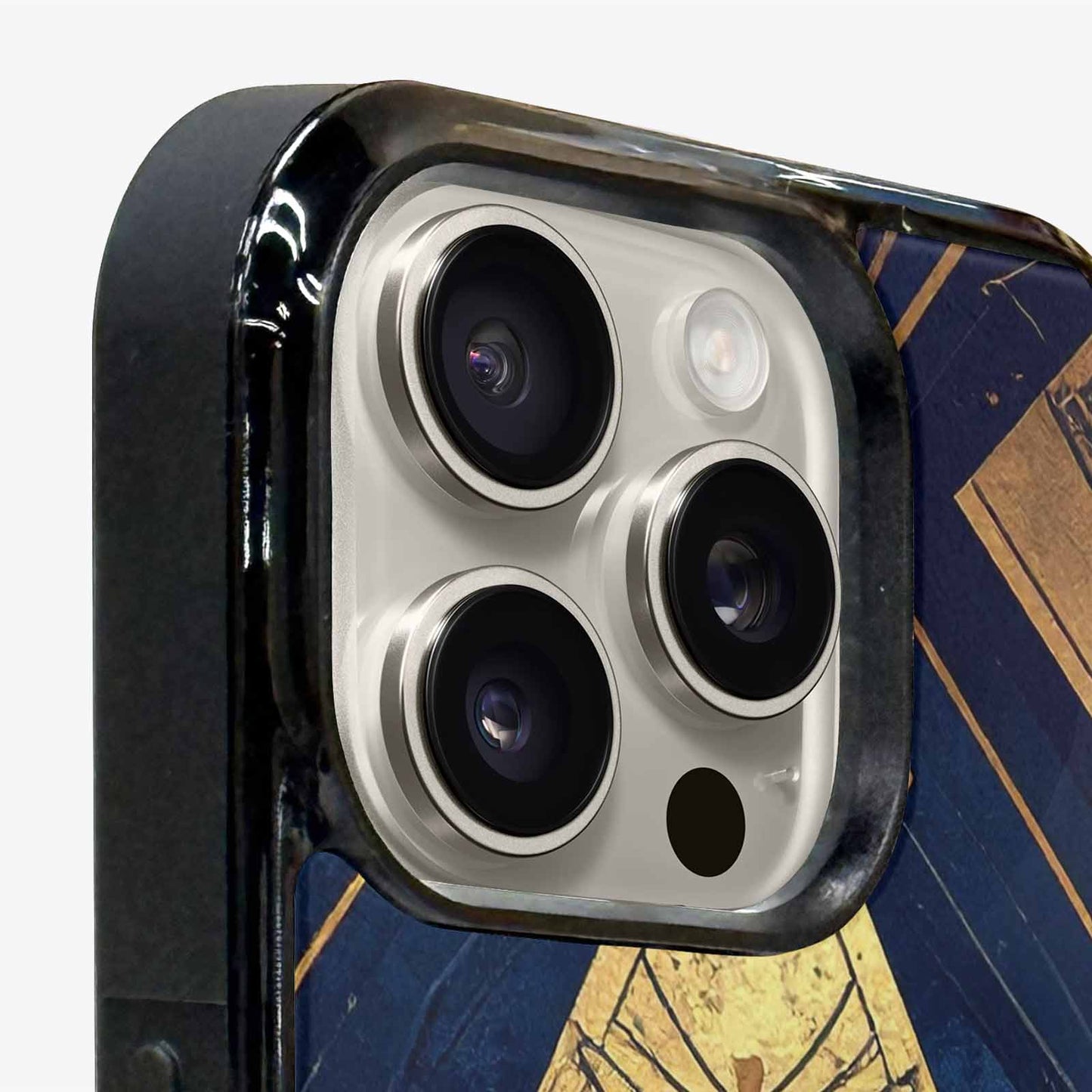 iPhone 16 Pro Case — Art Deco Illustration Pattern, Custom Printed Phone Case