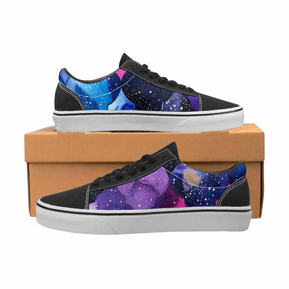 WOMEN'S Galaxy Stars Nebula Canvas Lace-Up Vibrant Chaos Sneakers