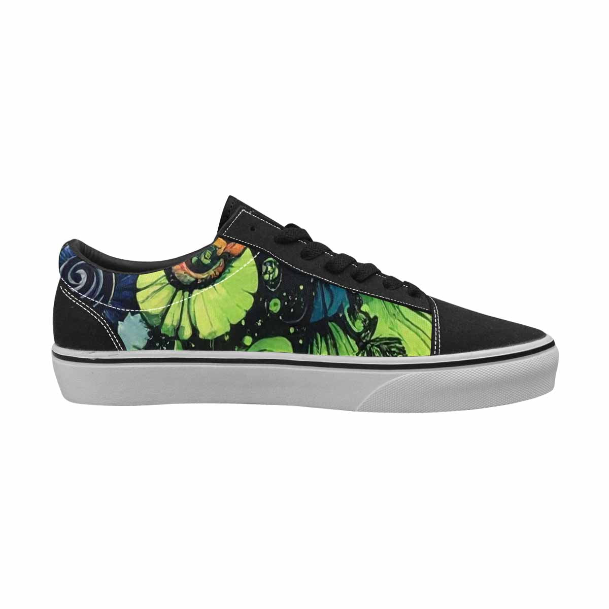 WOMEN'S Tie Lace-Up Canvas Melting Art Sneakers