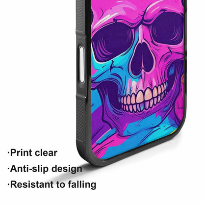 iPhone 17 Case — Pride Flag Skulls Seamless Gothic Skulls, Custom Phone Case