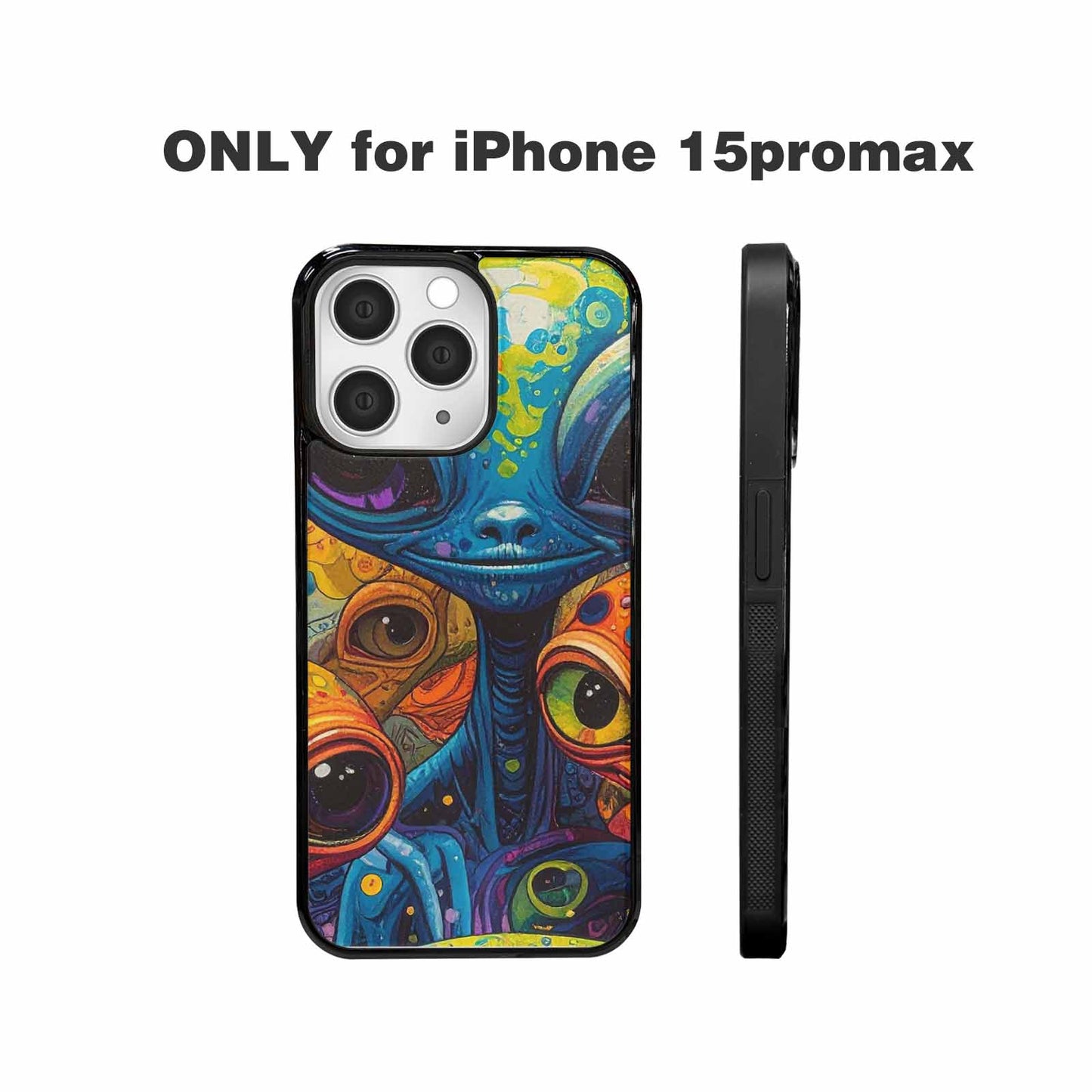 iPhone 15 Pro Max Case — Cartoon Alien Characters, Customized Protective Case