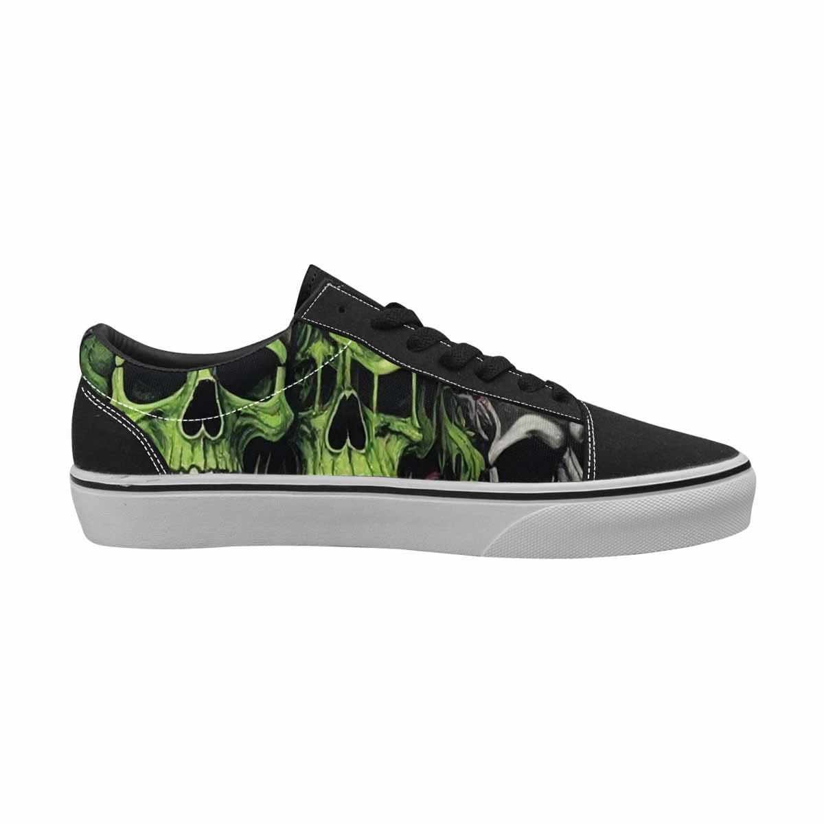 WOMEN'S Skulls (general) Lace-Up Canvas Dark Academia Custom Sneakers