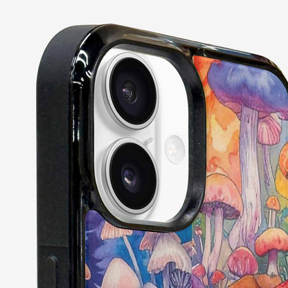 iPhone 16 Case — Mushrooms Tie Dyemushrooms Pat 6t6 Personalized, Customized Protective Case
