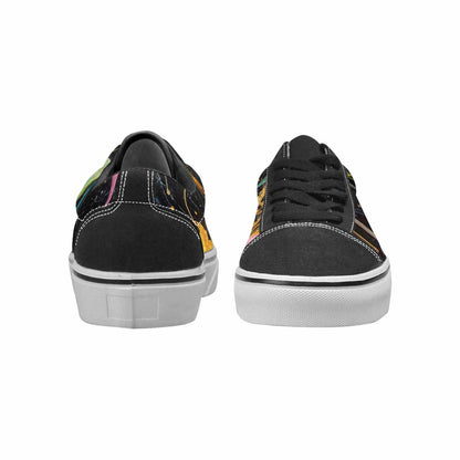 WOMEN'S Aliens  Marble Melting Lace-Up Canvas Dreamlike Custom Shoes