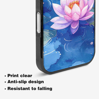 iPhone 16 Case — Monet Water Lilies Painting Pattern, Custom Designed Case Cover