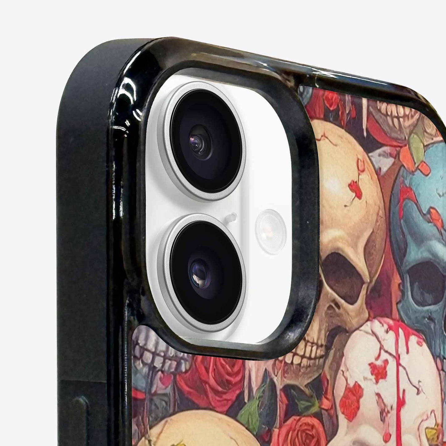 iPhone 16 Plus Case — Skulls And Roses Skulls And Roses, Personalized Phone Case