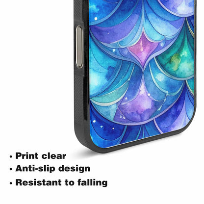 iPhone 15 Pro Max Case — Mermaid Scale Art Pattern, Custom Printed Phone Case