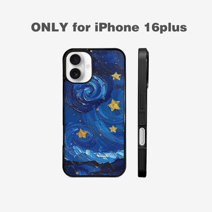 iPhone 16 Plus Case — Starry Night Galaxy Custom, Customized Protective Case