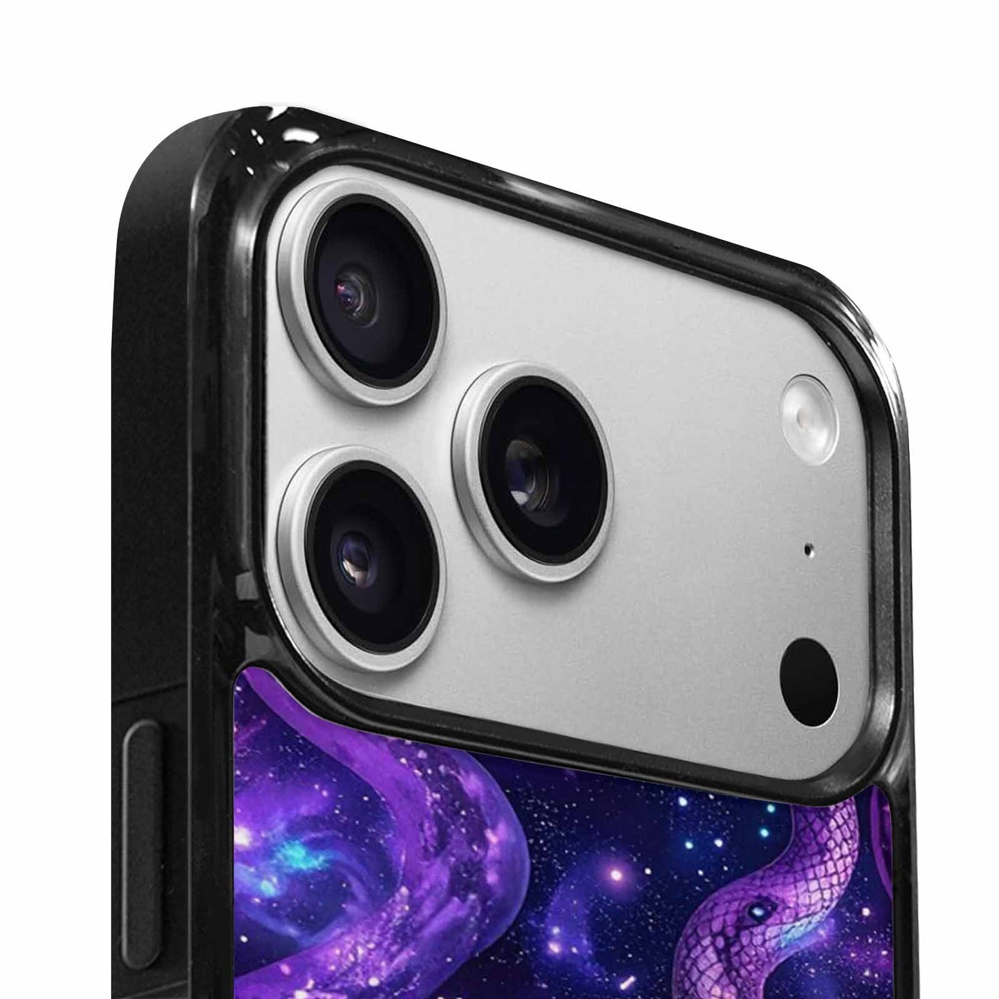 iPhone 17 Pro Case — Galaxy Snake Print Galaxy Space, Custom Art Phone Cover