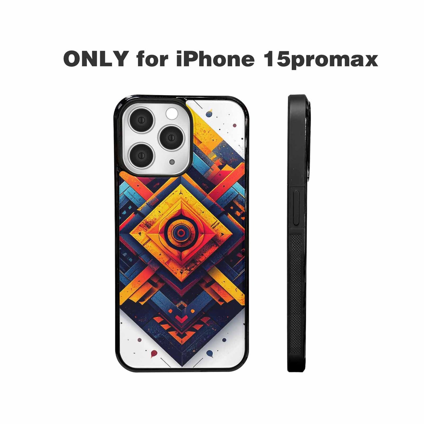 iPhone 15 Pro Max Case — Urban Tribal Tessellation, Personalized Phone Case