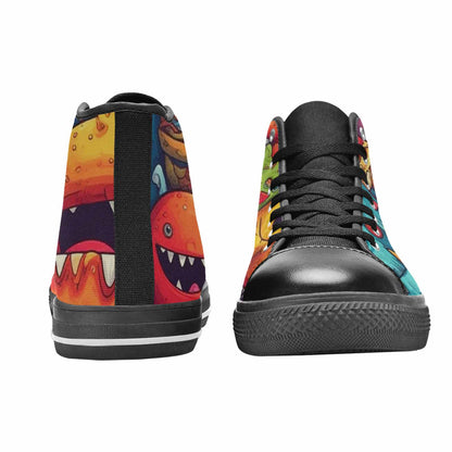 MEN'S Cartoon Monster Character High Top Canvas Grunge Sneakers