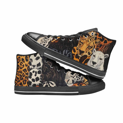 MEN'S Animal Print High Top Canvas Y2K Shoes