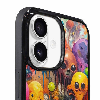 iPhone 17 Case — Aliens Camomelting Aliens Patt Alien Scifi, Custom Print Case Cover