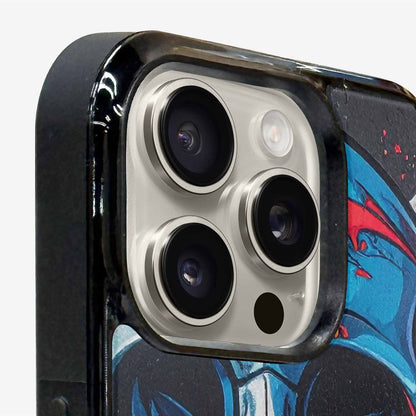iPhone 15 Pro Max Case — Graffiti Skull Art Seamless Pattern Vibrant, Custom Printed Phone Case