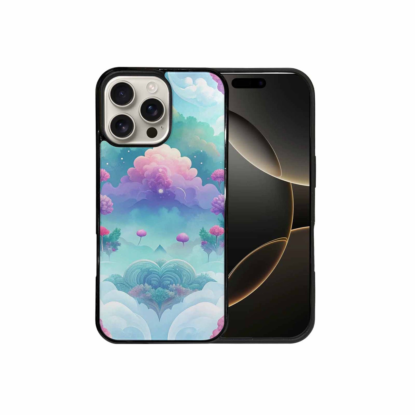 iPhone 16 Pro Max Case — Surrealist Dreamscape Illustration Pattern, Original Design Phone Case