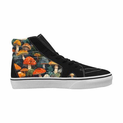 MEN'S Mushrooms  Camo Mushrooms High Top Canvas Melting Art Custom Sneakers