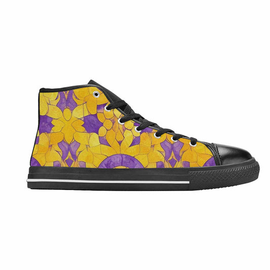 MEN'S Intersex Flag Color High Top Canvas Aesthetic Sneakers